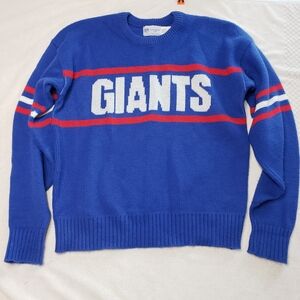 Vintage 1980s NFL New York Giants Wool blend Knit Sweater Size Large
